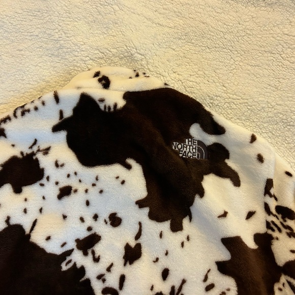 Women’s The North Face Cow Print Fleece Jacket Size XXL (Fits like medium/large) - Picture 5 of 6